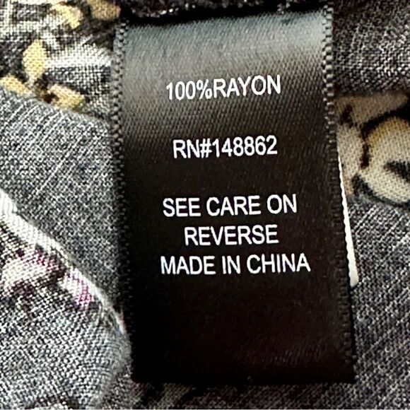 Torrid Womens Dress Size 00 (Actual 10) Multi-Color Floral Challis Smocked Waist - Picture 10 of 11